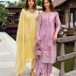 Zaveri - Embroidered Organza Suit Set