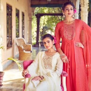 Embroidered Kurta Pant Set with Dupatta