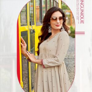 Kadlee Infinity Fancy Rayon Printed Anarkali Kurti Collection