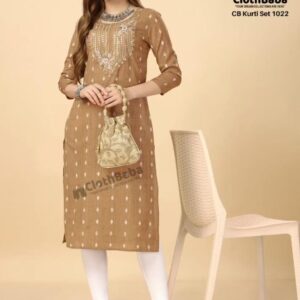 Cotton Brown Kurti